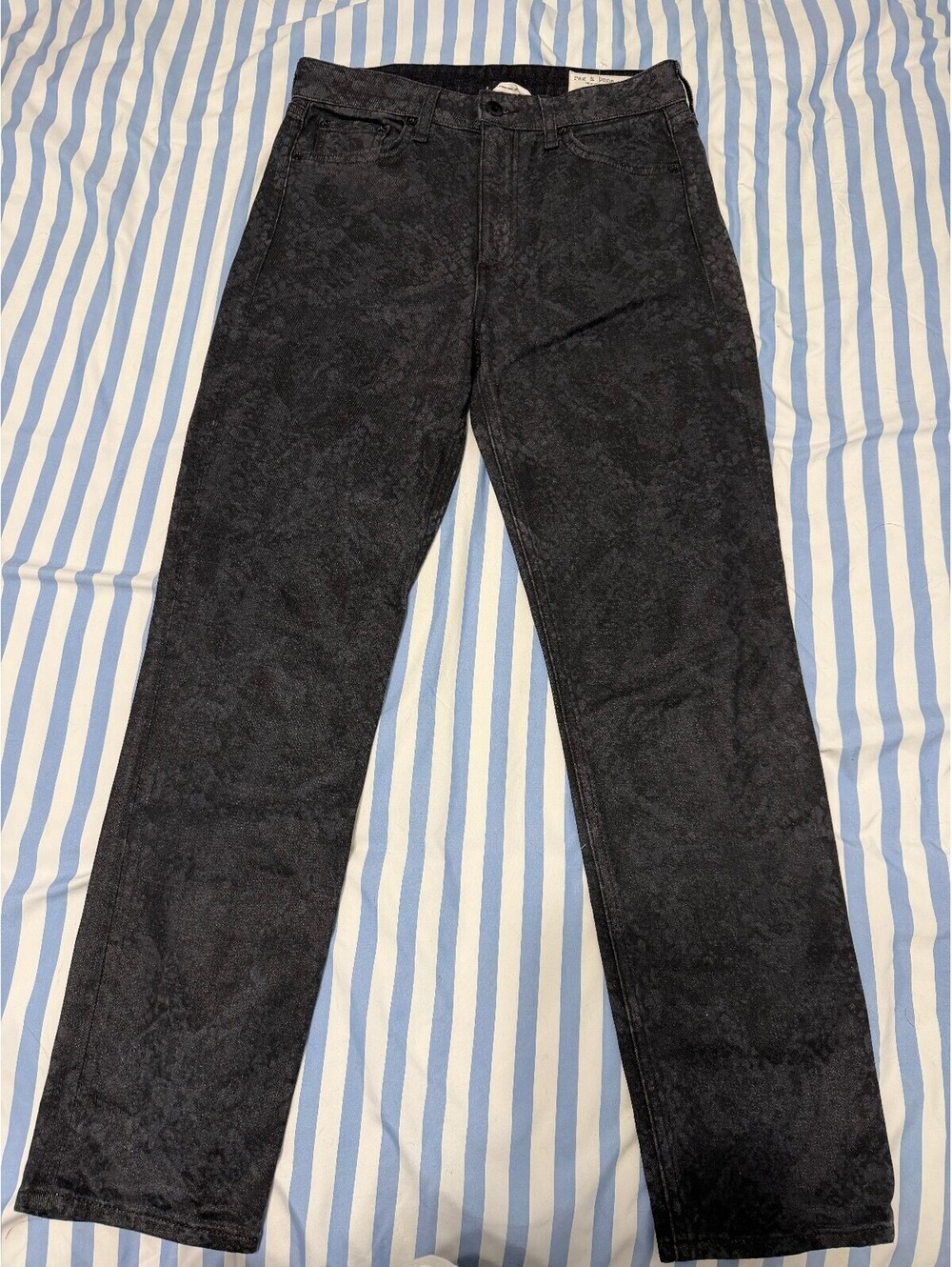 Rag & Bone black patterned jeans- 26
